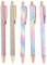 VOMONO Ballpoint Pens, 5Pcs Retractable Pen Black Ink Medium Point (1.0Mm) Click Ball Pens Rose Gold Office Supplies for Men, Women, Students, Business