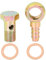 X AUTOHAUX Hohlschraube 16mm Motorrad Bremse Banjo Hohlschrauben Fittings Bolt Washer Kit M16x1,5
