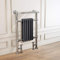 Warmehaus Traditional Victorian 952 x 568mm Chrome & Grey Towel Rail Radiator