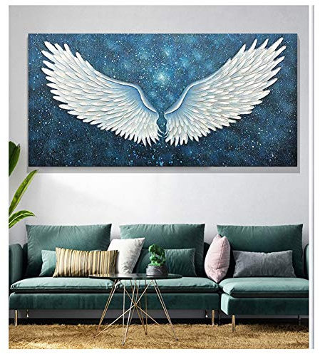 5D Groß Diamant Malerei Voll Bohrer Set für Erwachsene/Kinder Engelsflügel DIY Diamond Painting Bilder Kits Kreuzstich Diamond Stickerei Art Crafts für Home Wand Dekoration-Square Drill,40x80cm