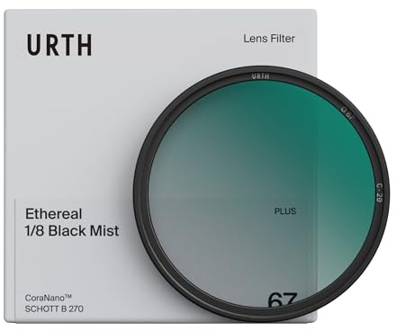 Urth 95mm Ethereal Black Mist ⅛ Diffusion Lens Filter (Plus) | Halation & Highlight Bloom, Cinematic Film Look, Softens Skin Tones, For Portraits & Weddings, 20-Layer Nano-Coated Glass