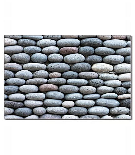 banjado Magnettafel aus Glas in 90x60cm mit Stein- und Betonlook