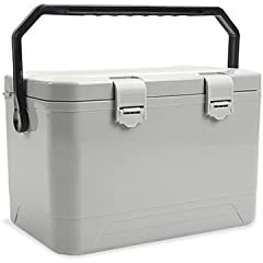 AVLUZ Boîte à glaçon de glace 18L Boîte de gardien de main-d'œuvre en plein air, plats de pique-nique Boîtes de rangement froid avec poignée portable for les fêtes de pique-nique de camping, seau de g