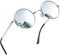 Joopin Vintage Lennon Round Sunglasses Women - Polarised UV400 Protection Metal Frame Retro Circle Sunglasses for Men and Women (Sivler Frame Silver Mirror Lens)