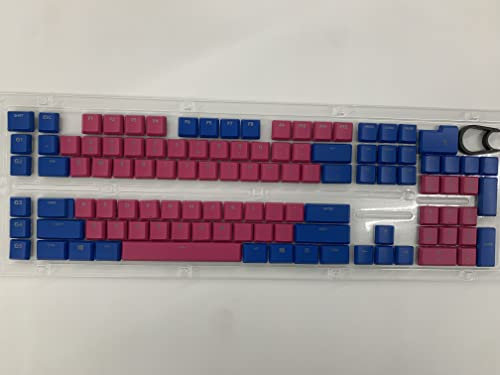Suitable Logitech G915TKL G915 G815 Keyboard keycaps, 111 Keys. Replacement Keycaps Mechanical Gaming Keyboard… (Blue and Pink)