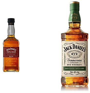 Jack Daniel's Triple Mash Blended Whiskey, 70 cl & 's Tennessee Rye Whiskey, 70cl