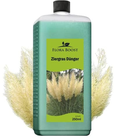 Konfitee Ziergras Dünger Flora Boost 250ml I Für bis zu 50L Gießwasser I Dünger für Ziergräser I Flüssiger Blatt- & Wurzeldünger I 100% natürlicher Pflanzendünger