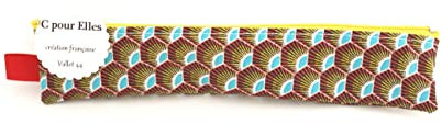 Trousse brosse à dents wax rouge et jaune