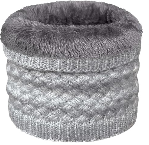 ehsbuy Schlauchschal Herren Damen Ski Halstuch Halswärmer Winter Halstuch Loop Schal Herren Neckwarmer mit Mund Atmungsaktiv für Skifahren Motorrad Sport