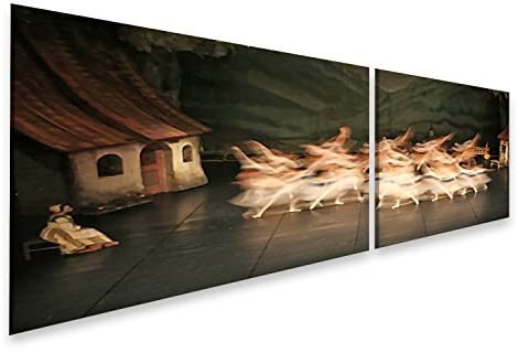 islandburner Bild auf Leinwand Ballett Tänzer Bilder Wandbilder Poster IPAE-2K
