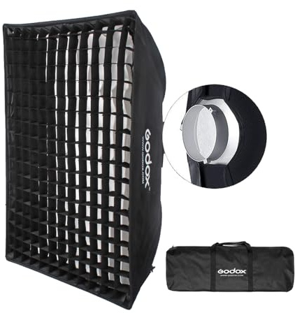 Godox 60 cm x 90 cm 60 x 90 cm striscia alveare griglia a nido d'ape Softbox Bowens Mount per flash Godox e altre luci flash da studio