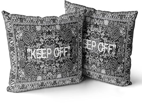Khxriypha Hypebeast Raumdekoration, 2er-Set, atmungsaktiv, quadratisch, für Zuhause, Sofa, Couch, Dekoration, 50,8 x 50,8 cm, 2 Stück