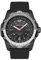 NORTH EDGE Orologio da Uomo Orologio Militare Tattico Alimentato a Energia Solare, Cinturino in Silicone Impermeabile, Orologio Sportivo Minimalista per Avventura e Outdoor (Nero)
