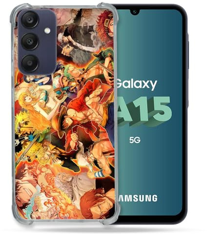 Cokitec Verstärkte Schutzhülle für Samsung Galaxy A15 4G / 5G Manga One Piece Nakama
