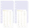 DY.2ten transparent Ordner Trennblätter A6 6 Loch 12 Blätter / 2 Sets, Kunststoff Ordner Register A6 Index ​Teiler für Ringbuch,Notizbuch,Planer(17cm x 9.4cm)
