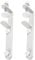 OSALADI 2pcs Pegboard Desk Bracket Pegboard Table Mount Desktop Connector Shield Holder Desk Shelf Clamp Support Pegboard Installing Tool for Garage Kitchen Home, White, S83UF8556WL50L10Z77I