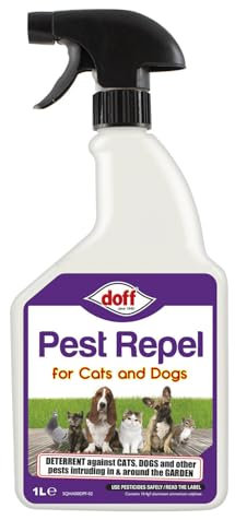 AMK® Doff No More Fouling Cats Dogs 1L Ready To Use Deterrant for Pests Safe Non Harmful Versatile Garden Gardening Formula Pest Prevention