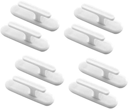 TOPBATHY 8pcs Adhesive Blind Cord Winder for Window Blind String Holder Self Adhesive Hooks for Curtain Holdbacks for Home Office Use