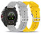 2 Stück Armbänder Kompatibel mit Polar Vantage V3 Armband, Weiches Silikon Sport Ersatzarmbänder mit Verstellbares Edelstahl Metallschnalle Armband für Polar Vantage V3 Uhrenarmband Männer Frauen (1)