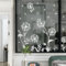 Tanlaby Weiß Fensterbilder Pusteblume Fensteraufkleber Blumen Pflanzen Schmetterling Fenstersticker Frühling Sommer Fenster Aufkleber Anti-Kollision Schlafzimmer Bad Küche Glastüren Fensterdeko