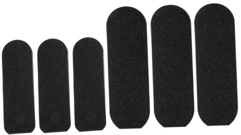 20 Stück Schwarze Sandpapier Nachfüllungen für Fußpflegegerät | Manuelle Pediküre Fußpflege, Leichtes Format, Formstabil bei Anwendung