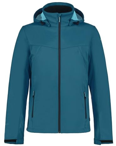 Icepeak Herren Softshelljacke Outdoorjacke Kapuzenjacke Funktionsjacke Biggs, Farbe:Blau, Artikel:-369 blau, Größe:50