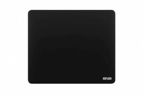 Sony INZONE Mat-F Gaming-Mauspad – groß (480 x 400 mm), präzise Gleitfläche, rutschfeste SlimFlex-Basis, 6 mm Komfortschaum, Flache Kantennähte, FPS-Steuerung, rutschfest, für PC-Gaming – Schwarz