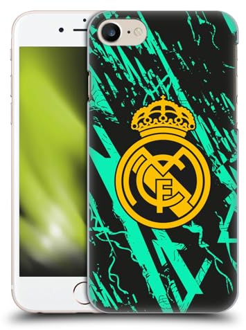 Head Case Designs Offizielle Real Madrid CF Grün-Gold Urban Harte Rueckseiten Handyhülle kompatibel mit Apple iPhone 7/8 / SE 2020 & 2022
