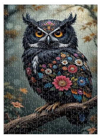 Puzzle 2000 Teile Erwachsene Tier Eule Puzzles für Erwachsene Kreative Unterhaltung Schwer Klassische Puzzles 100x70 cm Geschicklichkeitsspiel für die ganze Familie