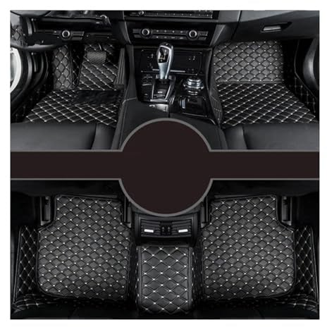 Automatten Für Jaguar Für XE 2015–2023 Individuelle Auto-Fußmatten Fussmatten Auto(Black Beige)