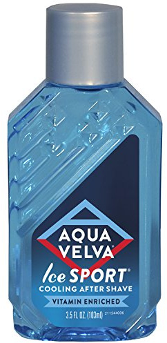 Aqua Velva Cooling Mens After Shave, Ice Sport, Vitamin E and Pro Vitamin B5, Soothes, Cools, and Refreshes Skin, 3.5 Ounce