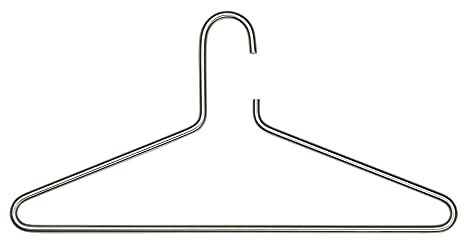 SENZA 6 (Satz von 3 Stück) Kleiderbügel - Edelstahl