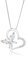 Elli Halskette Damen Herz Schmetterling Anhänger Elegant mit Zirkonia Kristallen in 925 Sterling Silber