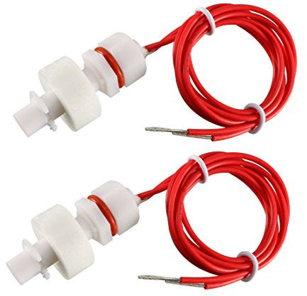 sourcing map Mini Eau Liquide Niveau Capteur Vertical Flotteur Interrupteur 36mm ZP2508 2Pcs