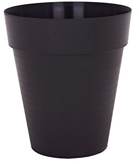 Artevasi Capri High, Vaso alto rotondo in plastica, 56cm, colore antracite
