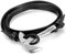 Cupimatch Mens Stainless Steel Axe Hatchet Multi-Layer Leather Bracelet Cuff