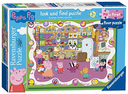 Ravensburger 6961 Peppa Pig Wutz erstes 16-teiliges Puzzle für Kleinkinder und Kinder ab 2 Jahren, Mehrfarbig, 49,3 x 36,2 x 0,2 cm