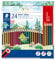 STAEDTLER Buntstifte Noris colour, rutschfeste Soft-Oberfläche, hohe Bruchfestigkeit, Made from Upcycled Wood, intensive Farben, Sechskantformat, 20 + 4 Farbstifte im Kartonetui, 185 C24P