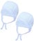 TupTam Unisex Baby Erstlingsmütze zum Binden 2er Pack, Farbe: Blau, Größe: 50-56
