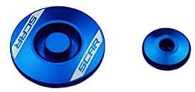 SCAR Kit bouchons moteur couvercle allumage Compatible avec YAMAHA YZ-F YZF 250 450 YZ250F YZ450F MX 10-25 - Bleu