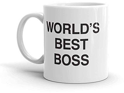 Dunder Mifflin Mug Funny World's Best Boss – 11 oz Coffee Mug, White The Office TV Show