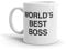 Dunder Mifflin Mug Funny World's Best Boss – 11 oz Coffee Mug, White The Office TV Show