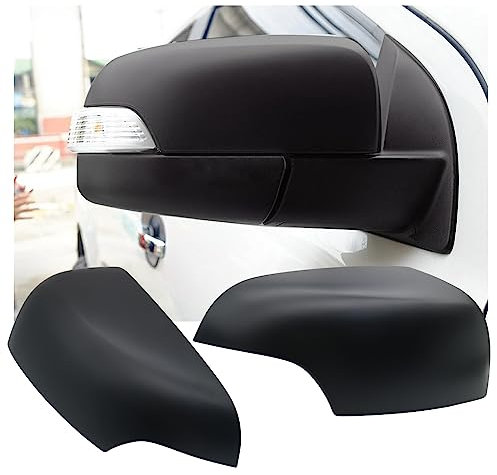 JHCHAN Spiegelabdeckung Seitenspiegelkappe Schwarz für Ford Ranger T6 T7 T8 2012–2022 Wildtrak XLT XL Limited Tremor Platinum Raptor