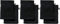 REDBEST Waschhandschuhe, Waschlappen 6er-Pack Chicago schwarz Größe 15x21 cm - saugstark, strapazierfähig, ideal für Reisen, Sport (weitere Farben)