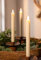 LED-Stabkerze, 2er Set, Ø 2 cm, Kerzenset aus Echtwachs, flackernd, flammenlos, tropffrei, batteriebetrieben