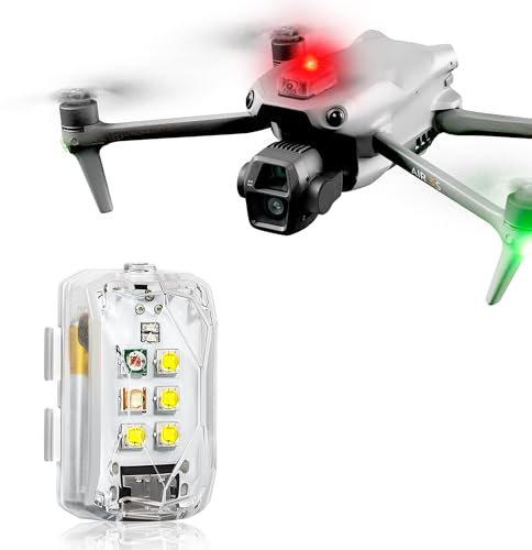 Tomat Drone Strobe Lights for DJI Neo/Mini 4K/Mini 4 Pro/Air 3S/Avata 2/Mini 2 SE, FAA Night Flight Lights with 4 Colors Led Lamp for RC Quadcopters Drone Accessories