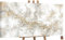 YS-Art Luxus Abstrakt Acryl Gemälde auf Leinwand Geschichte handgemalt Wandbilder Wohnzimmer modern Wohndekor Bilder Büro Gold Grau Beige echte Kunst 140x70 cm