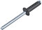 100 Stück Blindnieten Flachkopf Nieten Alu/Stahl 3,0x6,0 mm schwarz RAL 9005 Popnieten