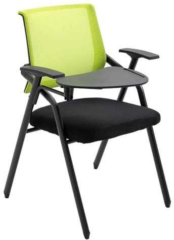 DUNAKE Fauteuil Convertible 1 Place, Chaise De Bureau Confortable avec Support Lombaire, Chaise Pliante en Acier De Qualité Supérieure avec Bras pour Tablette Et Porte-gobelet pour Étudiants