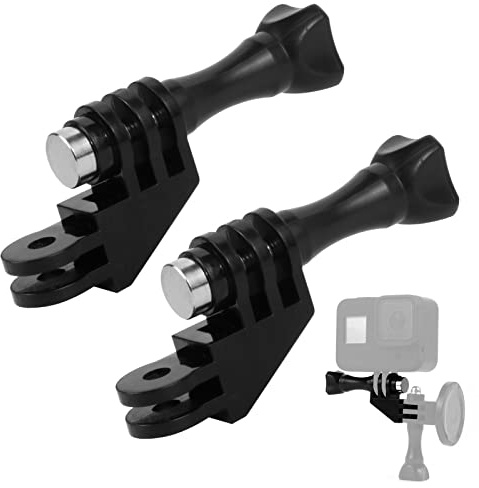 Sruim 2PC Vertical Mount for AKASO Go pro DJI OSMO Action Camera | 90 Degree Direction Adapter Elbow Mount for Most Action Cameras
